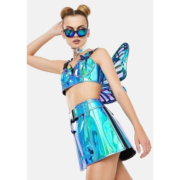 Dolls Kill Iridescent Fairy Costume - Picture 3 of 14